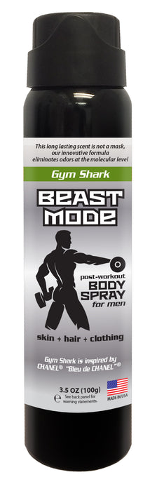 Beast Mode - Men’s Post Workout Body Spray - 3.5 oz (GYM SHARK)