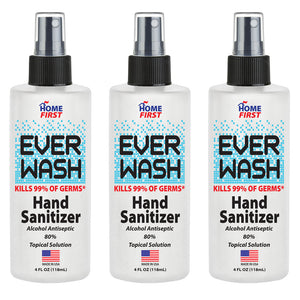 EVER WASH Hand Sanitizer- 4 oz Bottle (3 Pack)