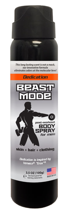Beast Mode - Men’s Post Workout Body Spray - 3.5 oz (DEDICATION)