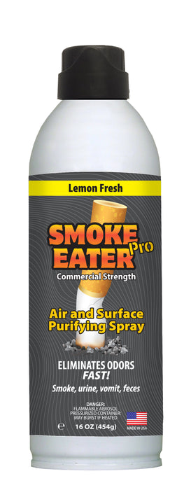 Smoke Eater Pro 16 oz Commercial Strength Fabric Odor Eliminator (LEMON FRESH)